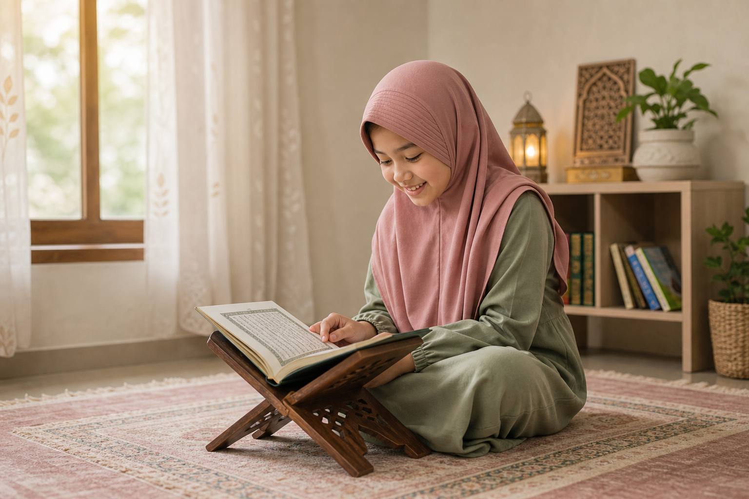 Siswa belajar Al-Qur'an dengan nyaman